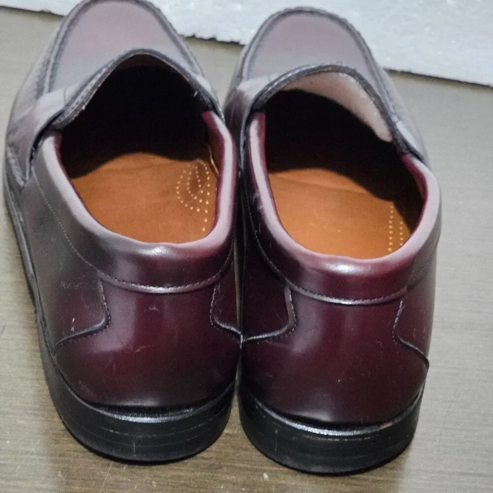 Allen Edmonds Walden Penny Burgundy Leather Dress Loafers Men 10,5B
